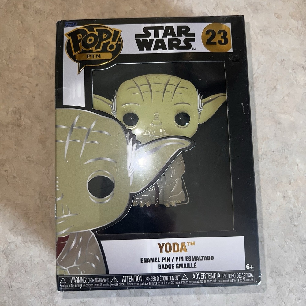 NEW Funko Pop Pin Star Wars Yoda Enamel Pin Sealed Box Sealed In Box 23